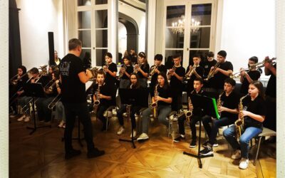 L’orchestre des 5e et 4e du collège Alfred Jarry aux vœux du Préfet de la Mayenne.